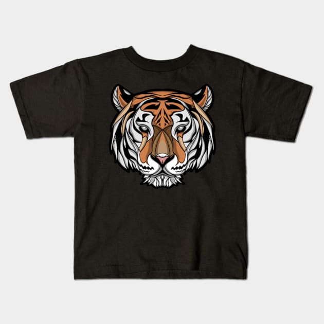 TIGER TATTOONIMAL Kids T-Shirt by Kongrills